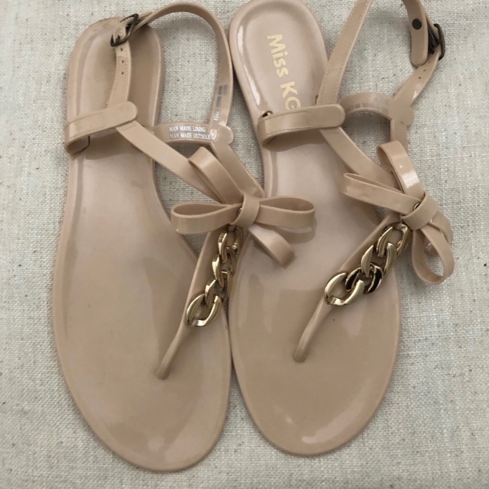 Miss KG nude girly jelly sandals shoes size 41